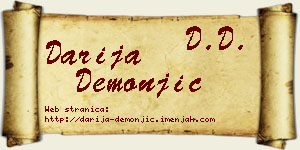 Darija Demonjić vizit kartica